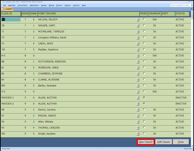 frmClassList